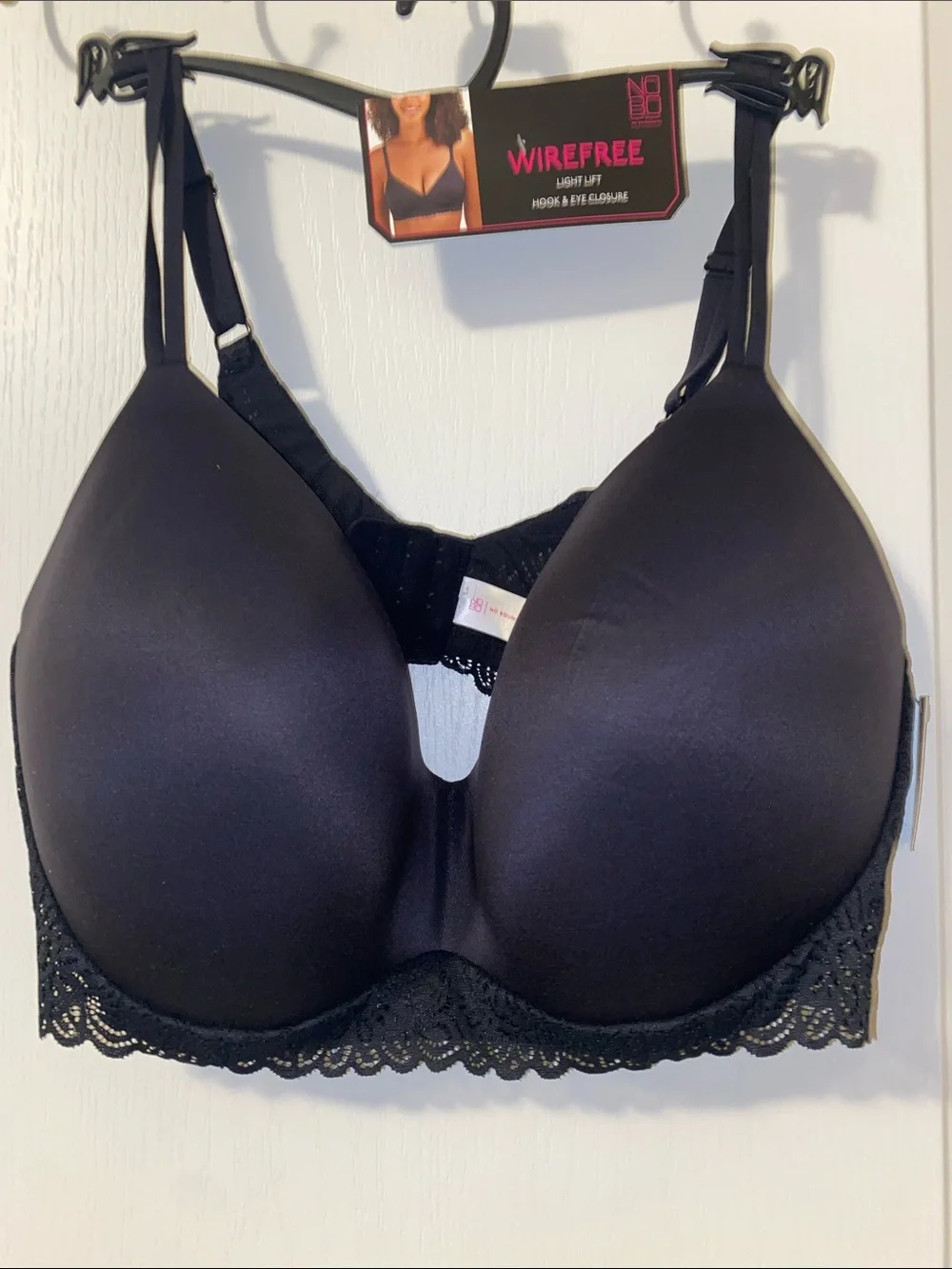 No Boundaries Black Wirefree Light Lift Lace Bra